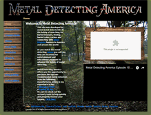 Tablet Screenshot of metaldetectingamerica.com